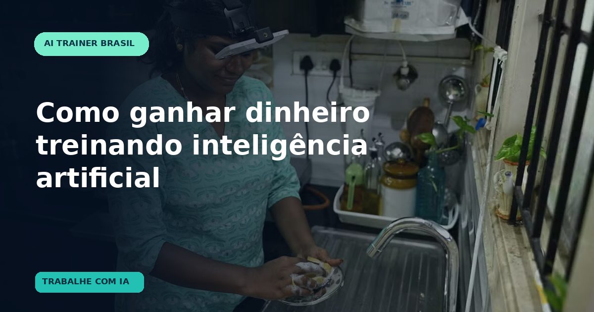 Imagem de destaque: Como ganhar dinheiro treinando inteligência artificial